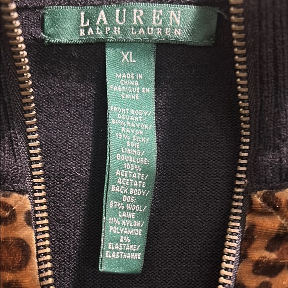 Leopard Print and Black Jacket - Picture 5 of 6